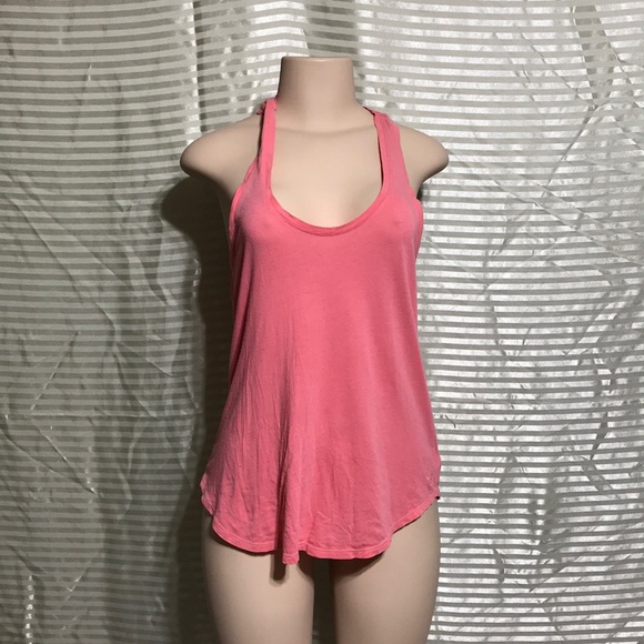 American Eagle Outfitters Tops - Comfy Broken In Peachy Pink Racer Back Tank Top